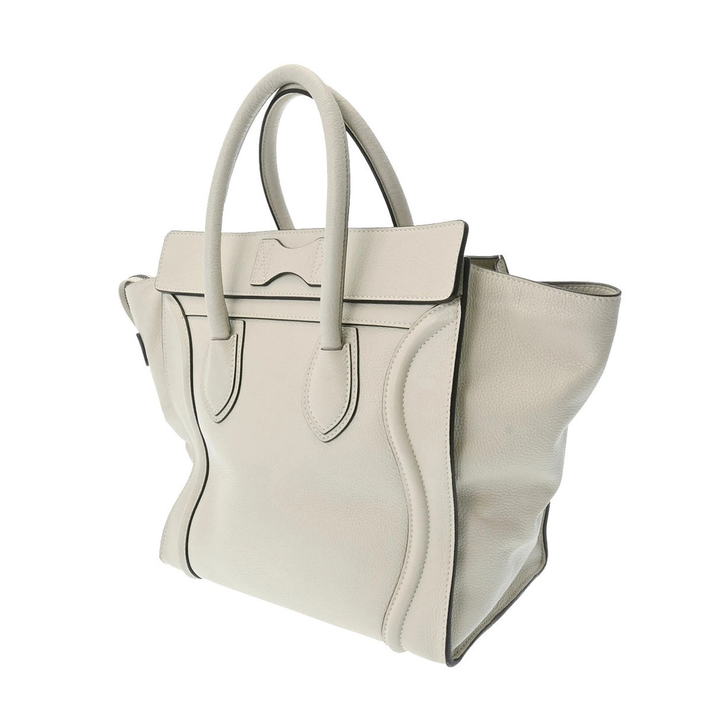 Celine Shopper Bag Green Calfskin Luggage Handbag Green